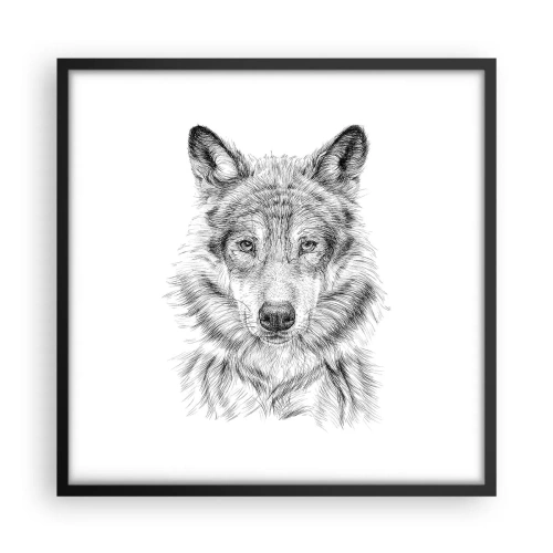 Poster in cornice nera - Condottiero nato - 50x50 cm