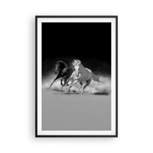 Poster in cornice nera - Il galoppo della libertà - 61x91 cm