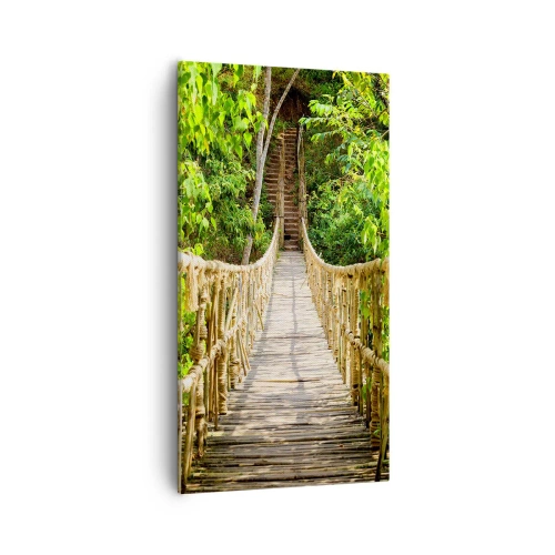 Quadro su tela - Stampe su Tela - Sospeso nel verde - 55x100 cm