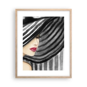 Poster in cornice rovere chiaro - Dove trovarti? - 40x50 cm