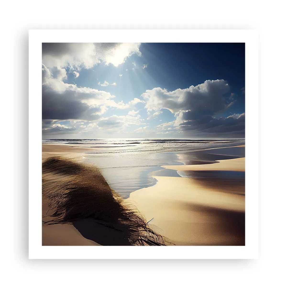 Poster - Spiaggia incontaminata - 60x60 cm