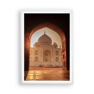 Poster in cornice bianca - Monumento all'amore ultraterreno - 70x100 cm