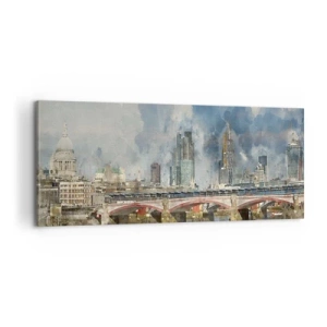 Quadro su tela - Stampe su Tela - Londra in tutta la sua bellezza - 100x40 cm
