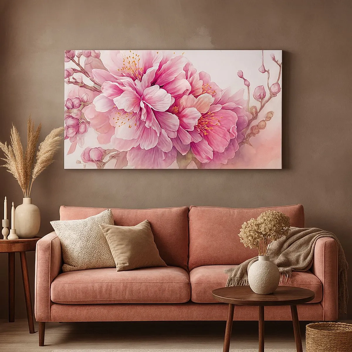 Quadro su tela - Stampe su Tela - Fiore di ciliegio - 100x40 cm