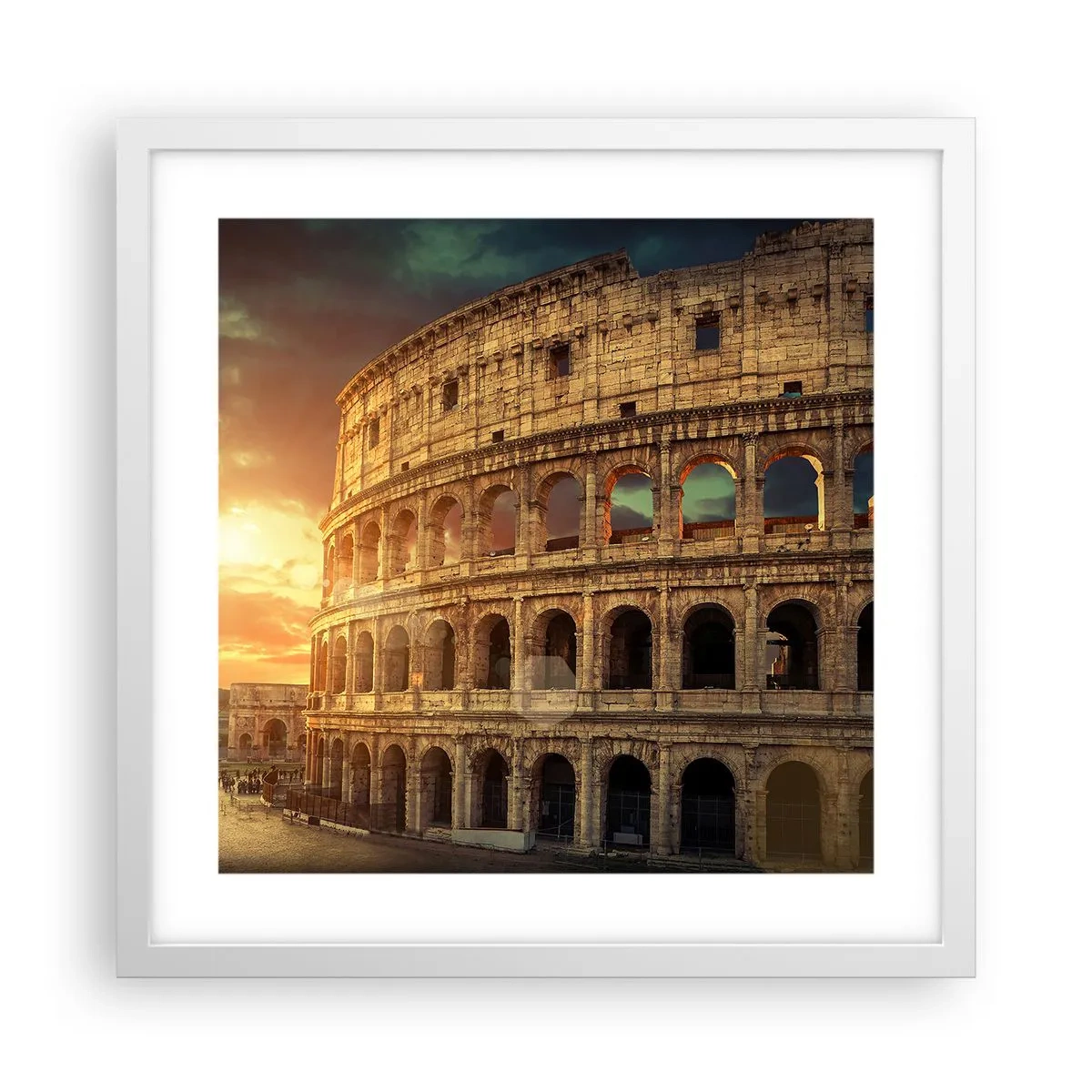 Poster in cornice bianca - Impressione colossale - 40x40 cm