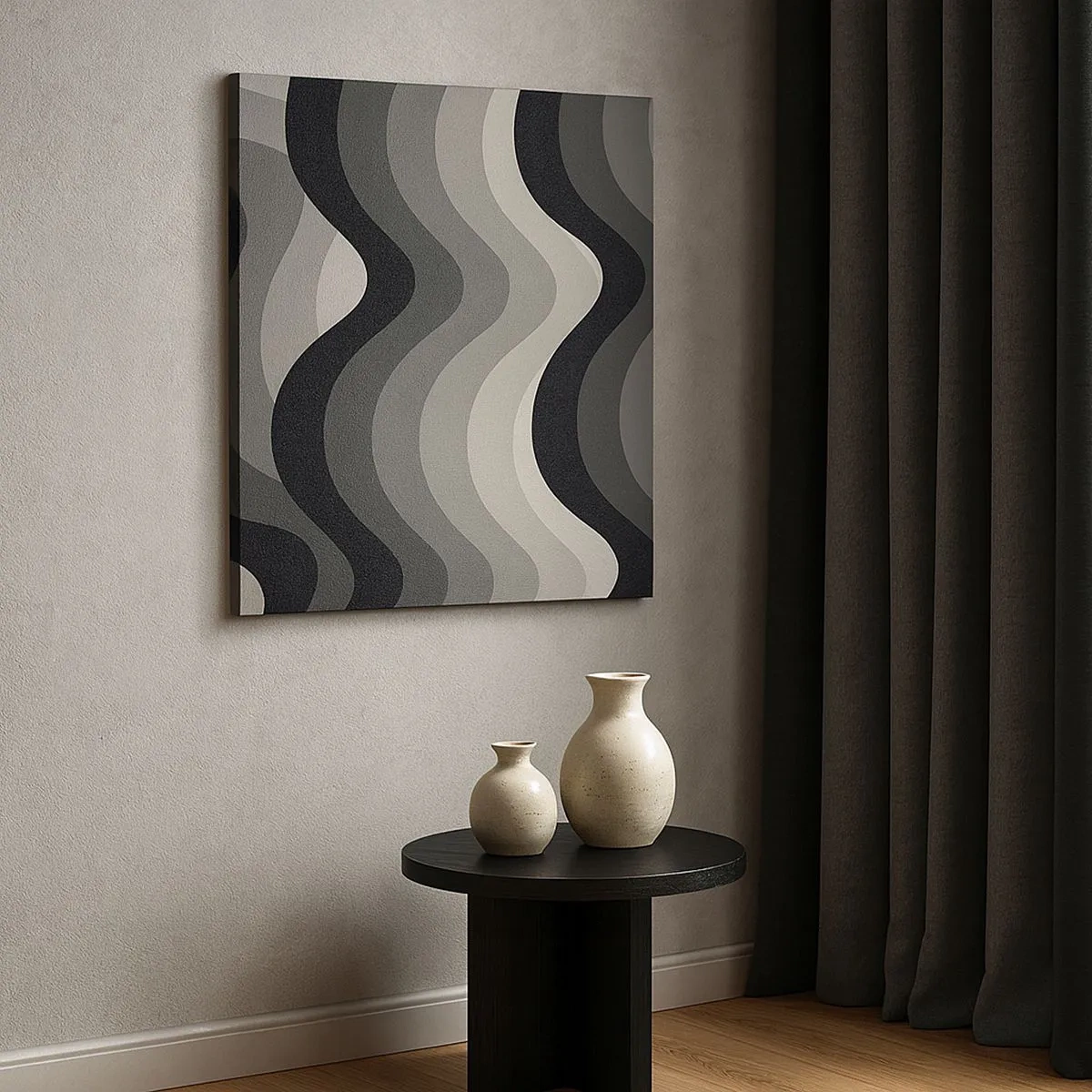 Quadro su tela - Stampe su Tela - Un'onda dopo l'altra - 30x30 cm