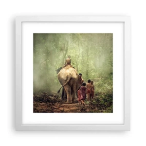 Poster in cornice bianca - Il nuovo Libro della Giungla - 30x30 cm