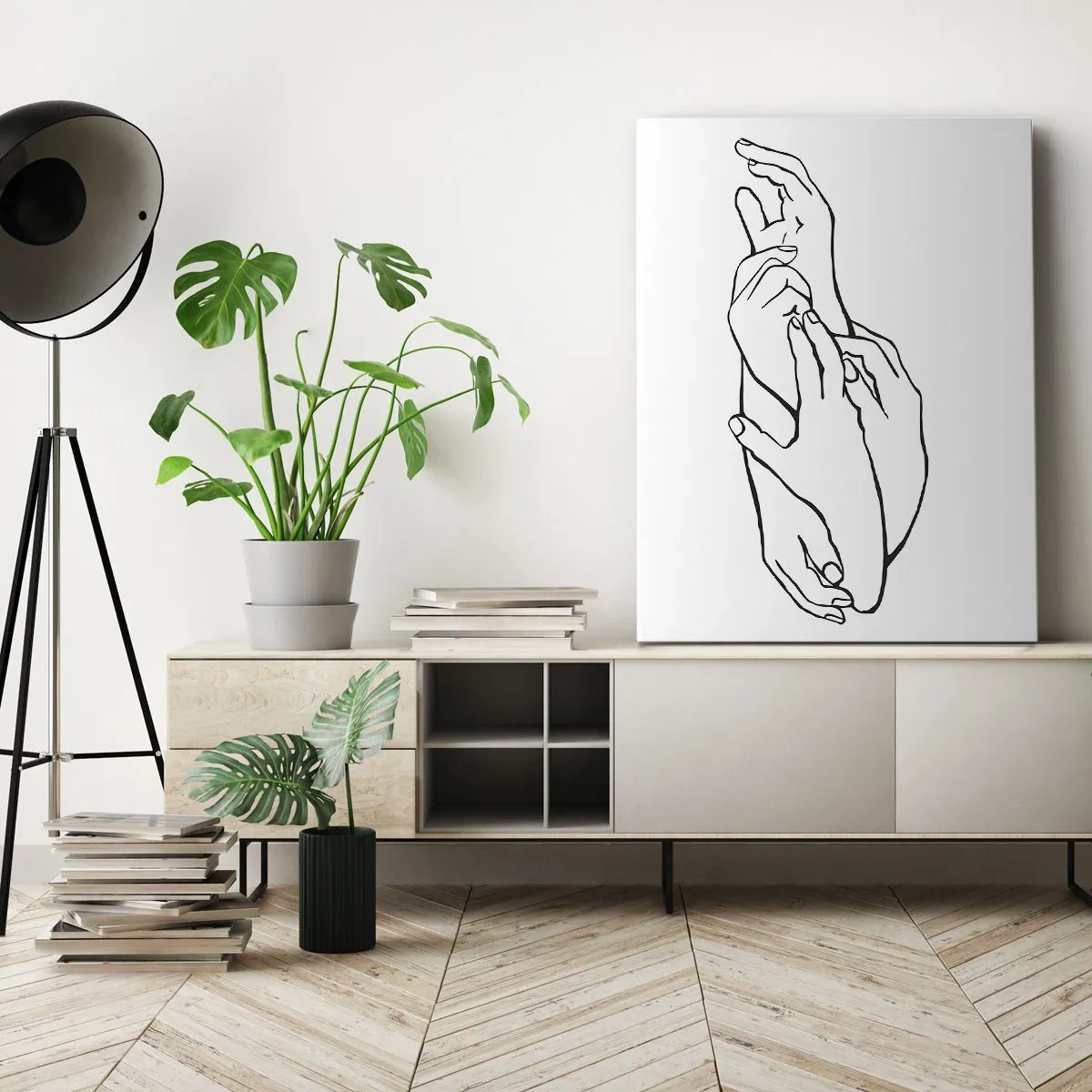 Quadro su tela - Stampe su Tela - Il tocco buono - 45x80 cm