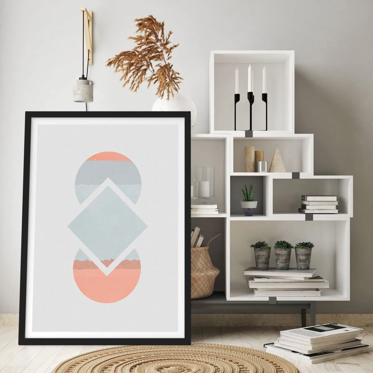 Poster in cornice nera - La situazione è chiara - 40x50 cm