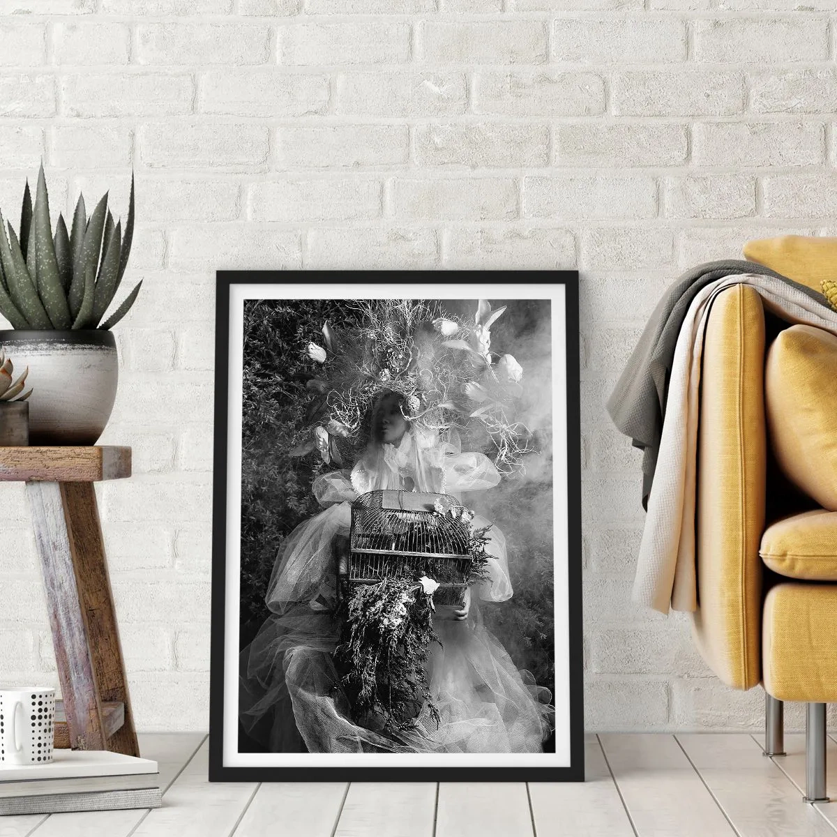 Poster in cornice nera - Madre natura stessa - 30x40 cm