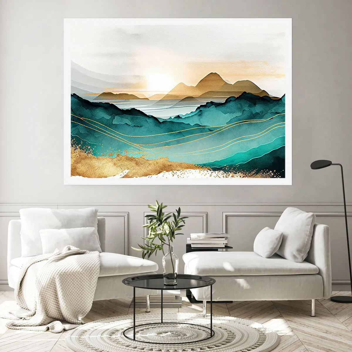 Poster - Paesaggio ai confini dell'astrazione - 91x61 cm