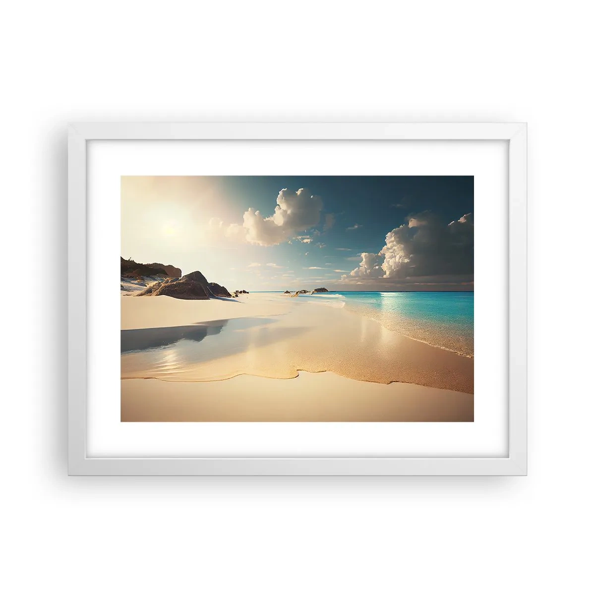 Poster in cornice bianca - Giornata ideale - 40x30 cm