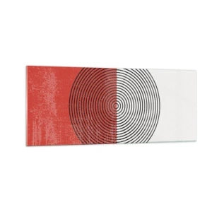 Quadro su vetro - Dritto al centro - 100x40 cm