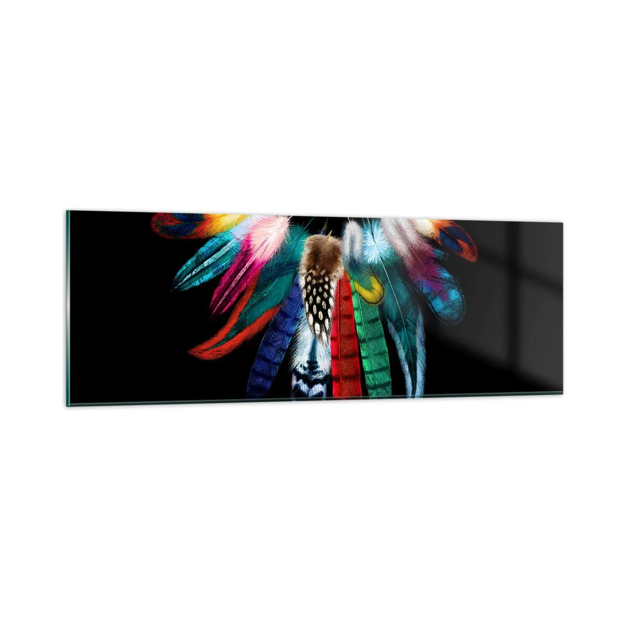 Quadro su vetro - Collana indiana - 90x30 cm