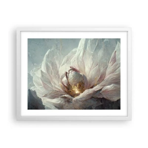 Poster in cornice bianca - Fiorisce ogni cento anni - 50x40 cm