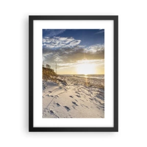 Poster in cornice nera - Invito a passeggiare - 30x40 cm