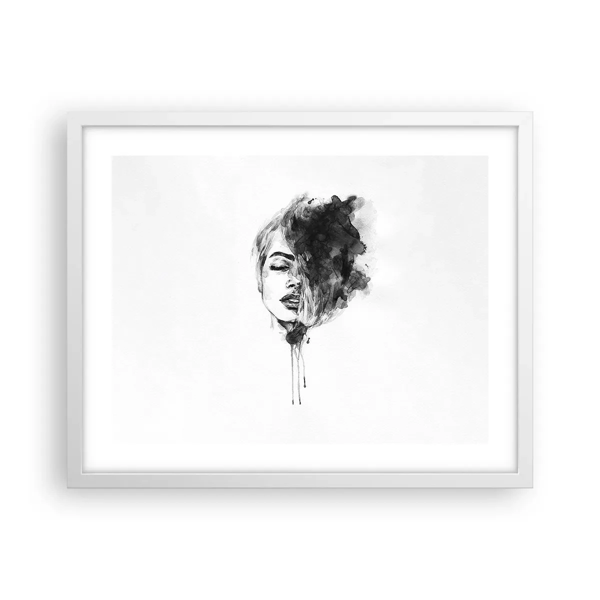 Poster in cornice bianca - Cosa sogna la ragazza - 50x40 cm