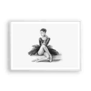 Poster in cornice bianca - Incantata dalla danza - 100x70 cm