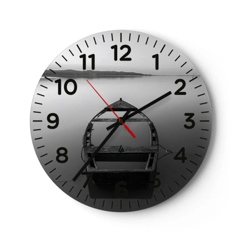 Orologio da parete - Orologio in Vetro - Nostalgia e malinconia - 30x30 cm