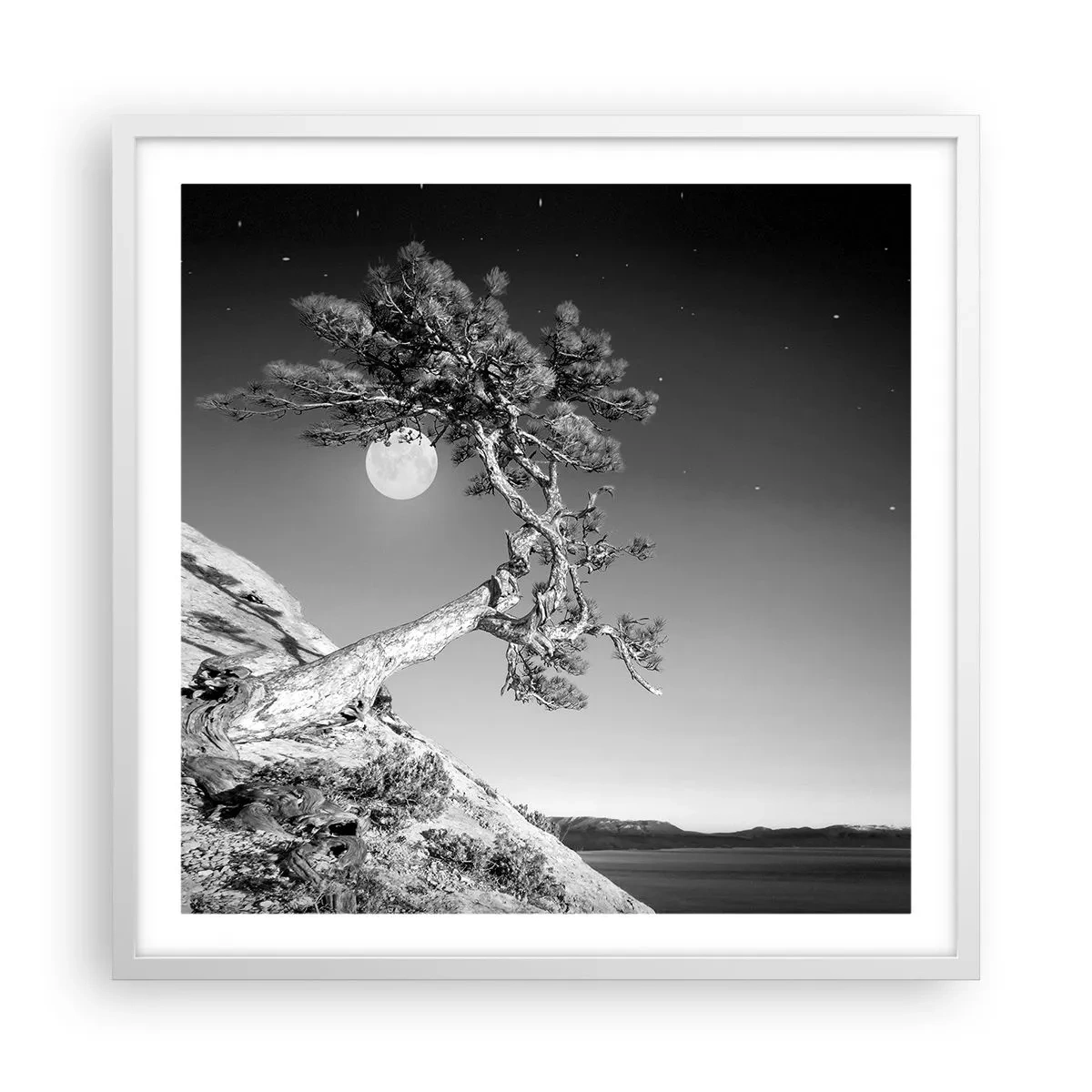 Poster in cornice bianca - Guerriera vittoriosa - 60x60 cm