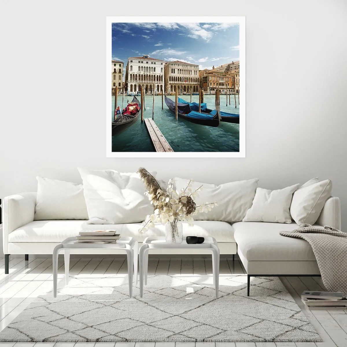 Poster - Palazzi nel blu - 30x30 cm