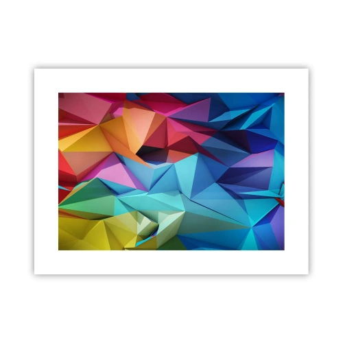 Poster - Origami arcobaleno - 40x30 cm