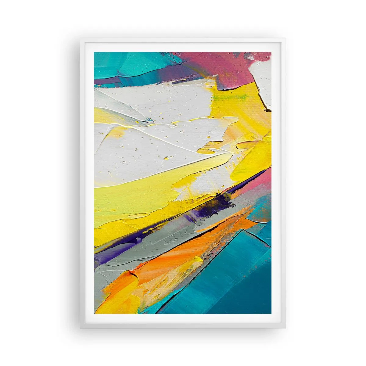 Poster in cornice bianca - Anatomia della luce - 70x100 cm