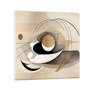 Quadro su vetro - Composizione: l'essenza delle cose - 50x50 cm