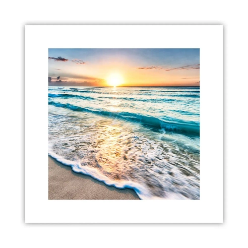 Poster - Tramonto sul mare - 30x30 cm