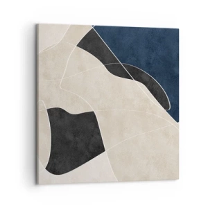 Quadro su tela - Stampe su Tela - Composizione astratta: il contrasto dei colori - 50x50 cm