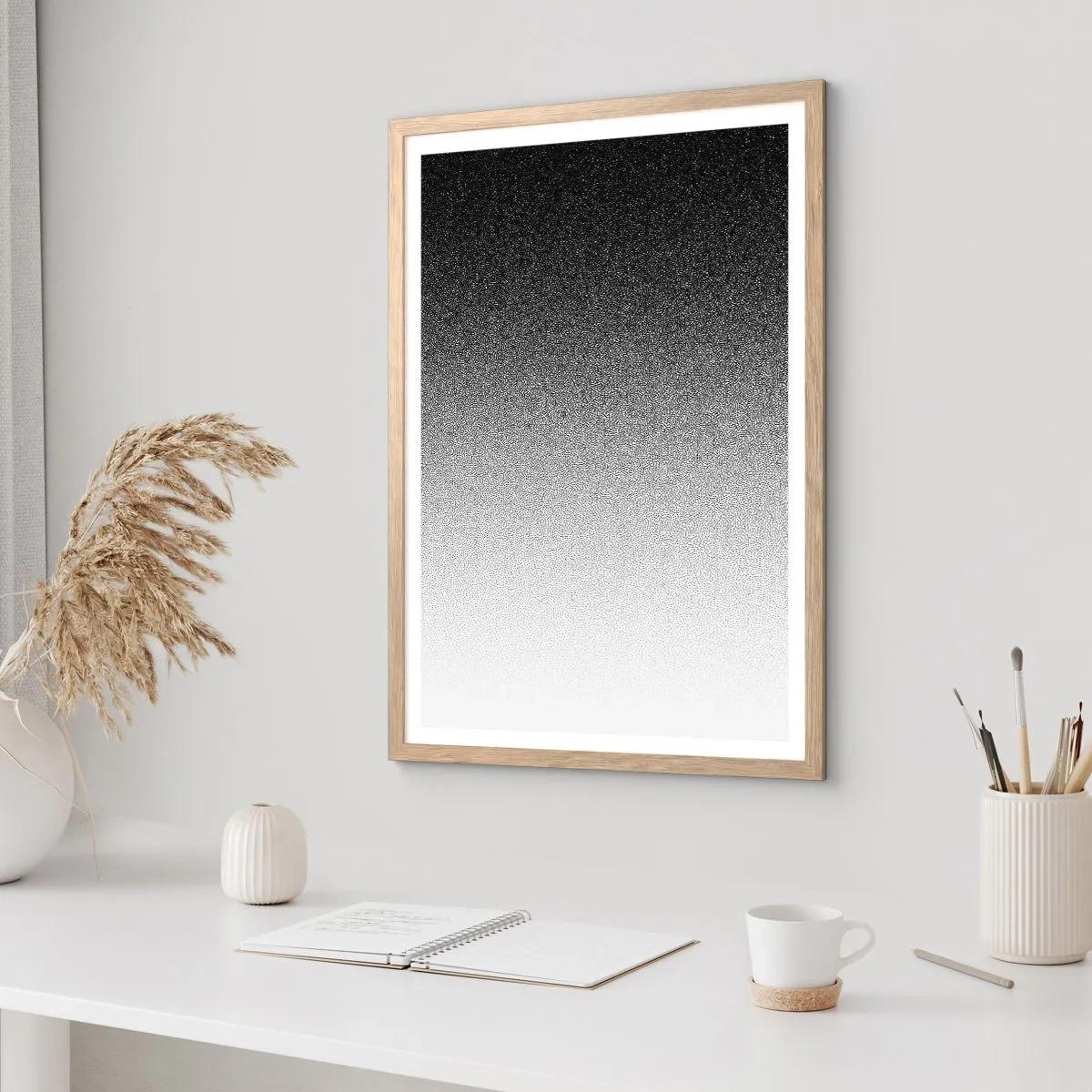 Poster in cornice rovere chiaro - Verso la luce - 61x91 cm
