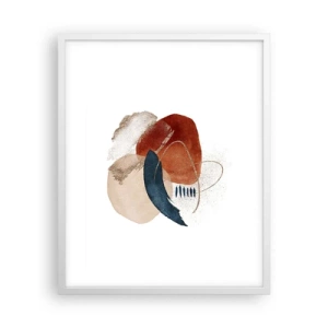 Poster in cornice bianca - Composizione ovale - 40x50 cm