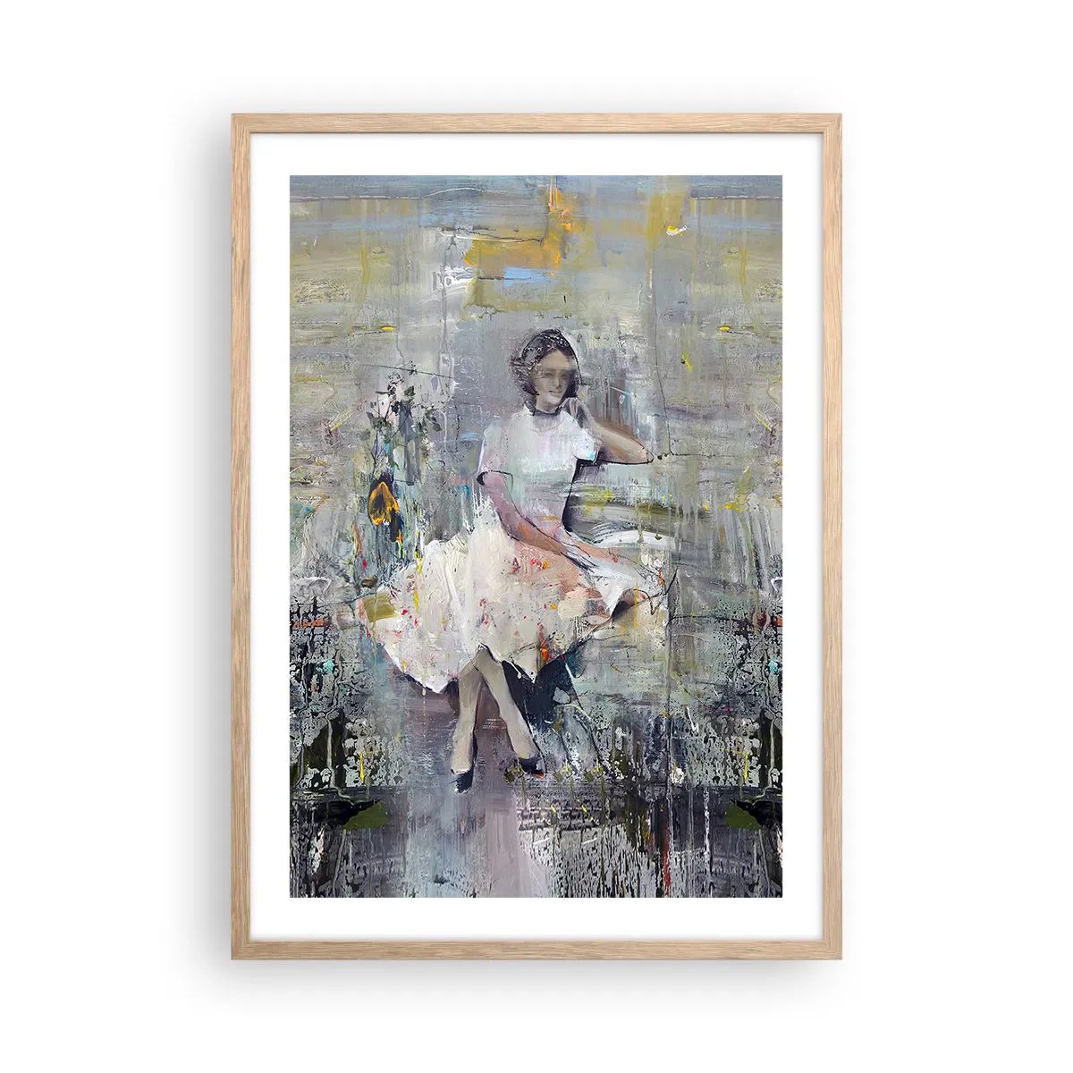 Poster in cornice rovere chiaro - Classica e moderna - 50x70 cm