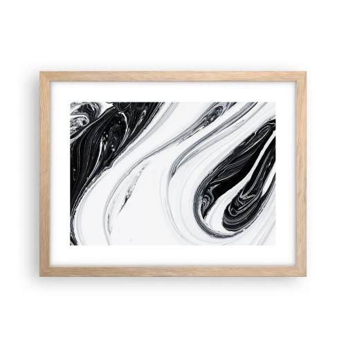 Poster in cornice rovere chiaro - L'unione degli opposti - 40x30 cm