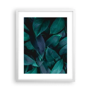 Poster in cornice bianca - Il verde puro - 40x50 cm