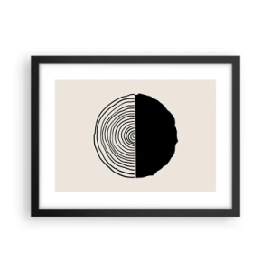 Poster in cornice nera - A metà - 40x30 cm