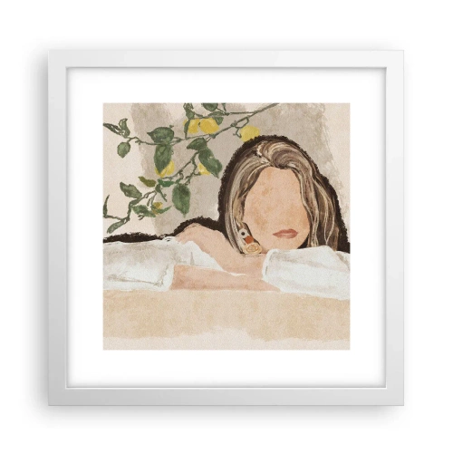 Poster in cornice bianca - Bellezza del sud - 30x30 cm