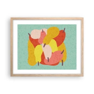 Poster in cornice rovere chiaro - Assaggia il sole estivo - 50x40 cm