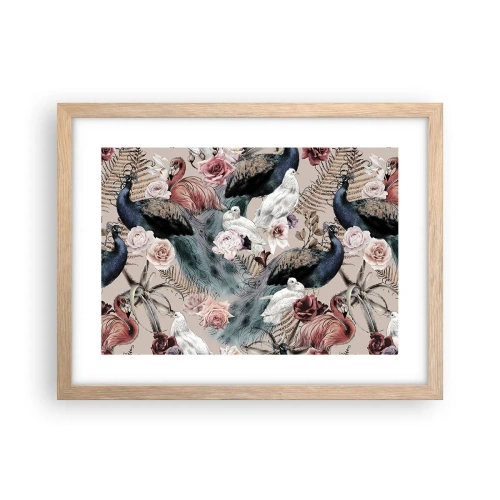 Poster in cornice rovere chiaro - Nel giardino del palazzo - 40x30 cm