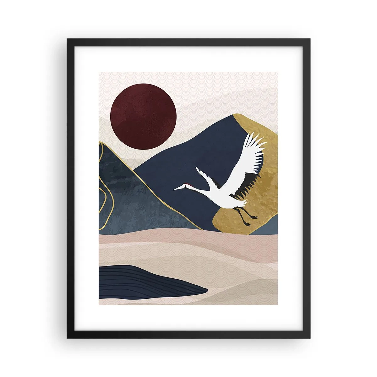 Poster in cornice nera - E la giornata è nuovamente VOLATA - 40x50 cm