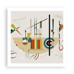 Poster - E il mondo ride - 60x60 cm