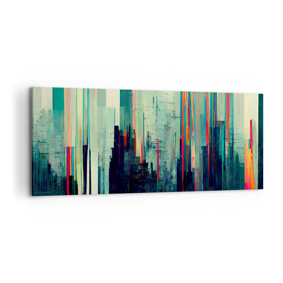 Quadro su tela - Stampe su Tela - Città futuristica - 100x40 cm