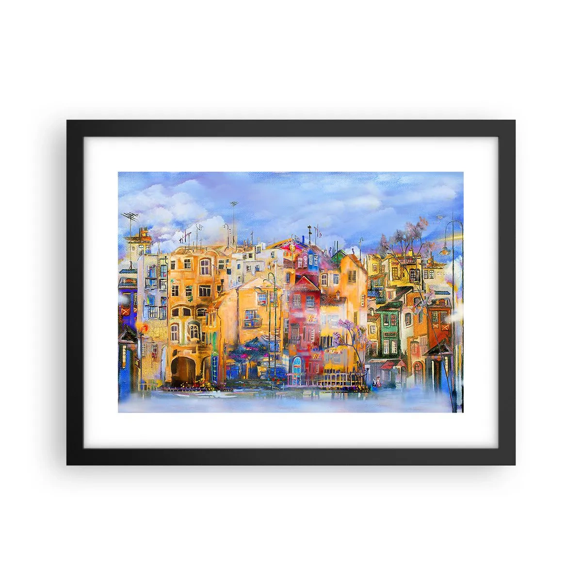 Poster in cornice nera - Siamo insieme - 40x30 cm