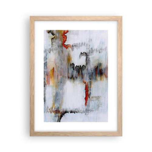 Poster in cornice rovere chiaro - Scritto sull'acqua - 30x40 cm
