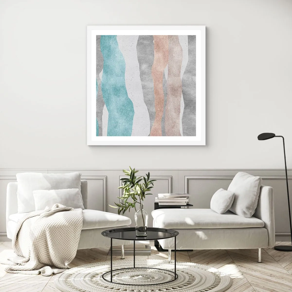 Poster in cornice bianca - Studio di prossimità - 30x30 cm