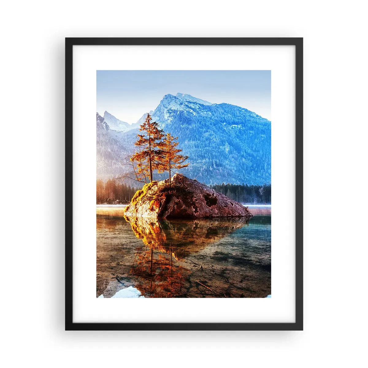 Poster in cornice nera - La natura in una nuova luce - 40x50 cm