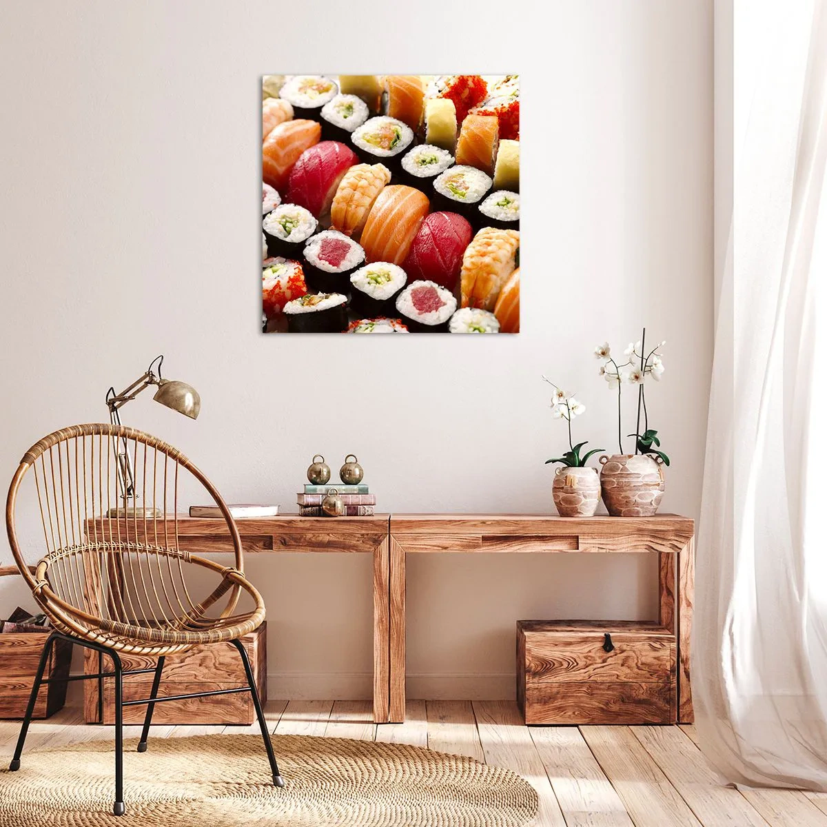 Quadro su tela - Stampe su Tela - Colori e sapori dell'Asia - 50x50 cm