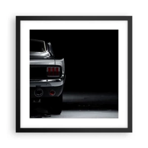 Poster in cornice nera - Il fascino del classico - 40x40 cm