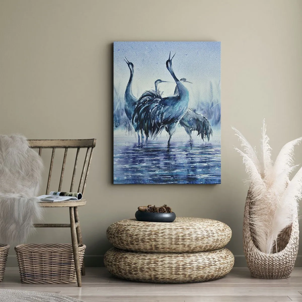 Quadro su tela - Stampe su Tela - Incontro mattutino - 45x80 cm