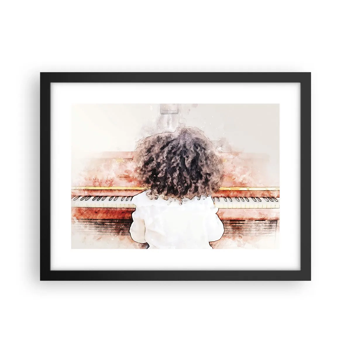 Poster in cornice nera - Nel nuovo mondo - 40x30 cm